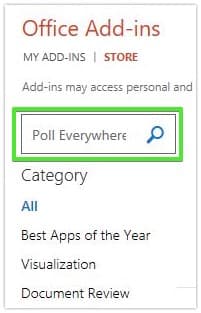Poll Everywhere for Microsoft 365: Step 2